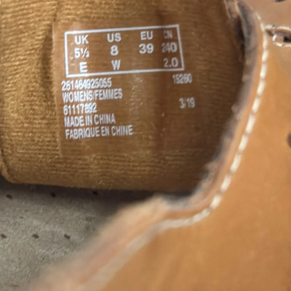 Clarks Lexi Qwin Brown Leather Slingback Sandals Shoes Size 8 Wide - Picture 12 of 15